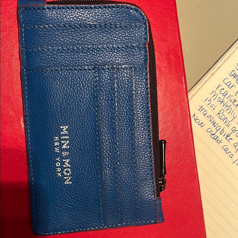Min & Mon Blue Card Holder